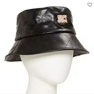 NWT Juicy By Juicy Couture Black Womens Bucket Hat